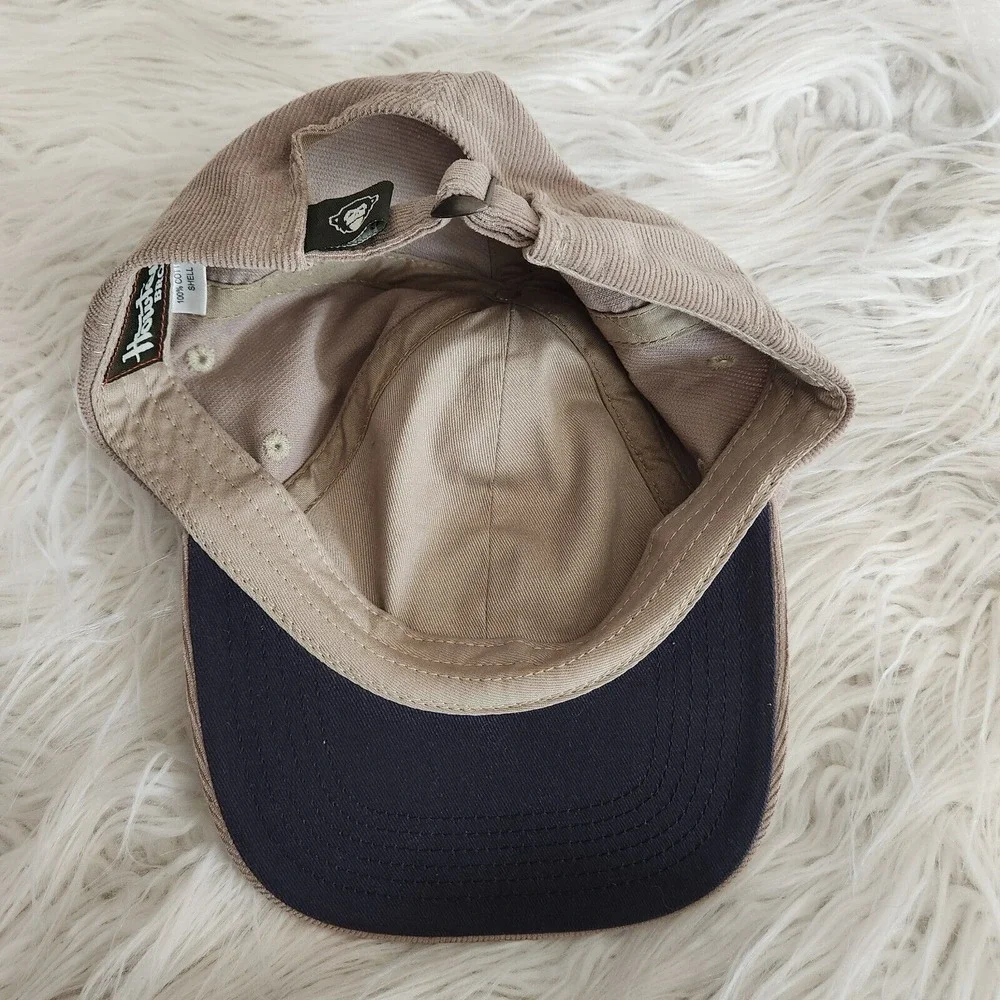 Howler Brothers Pineapple Badge Snapback Hat Cap Mens Beige Wale Cord Adjustable